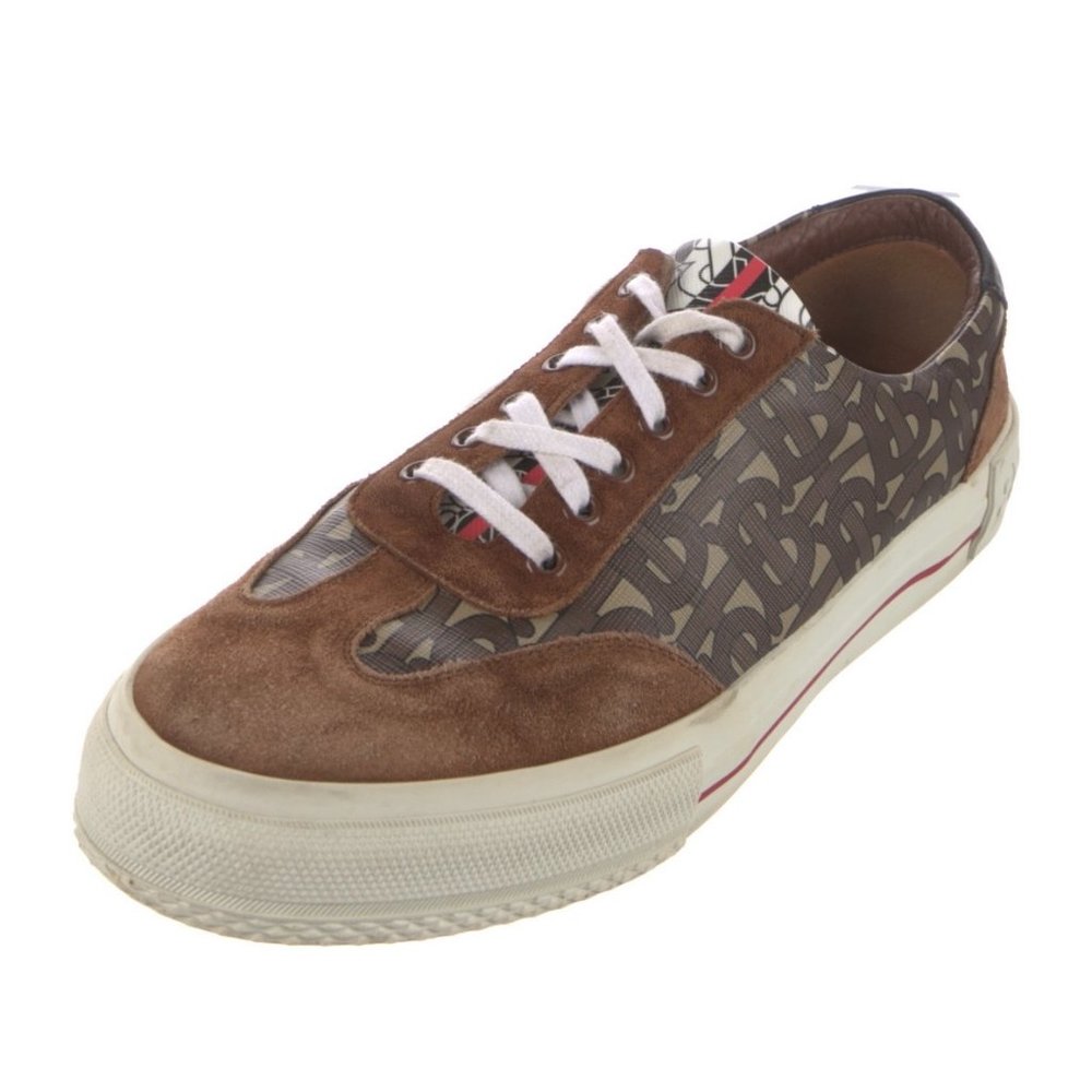 Burberry Nelson TB Monogram Leather Sneakers